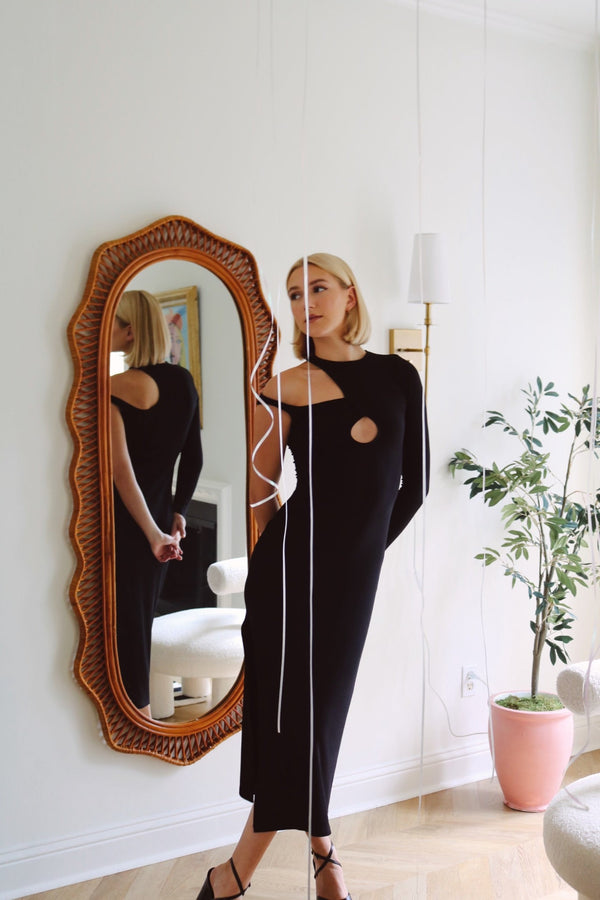 NEW - Shona Asymmetric Dress | Black