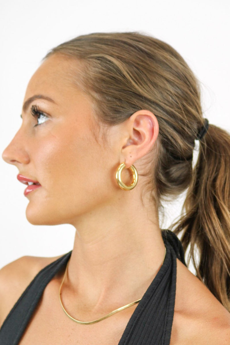 Chunky Hoops | Gold