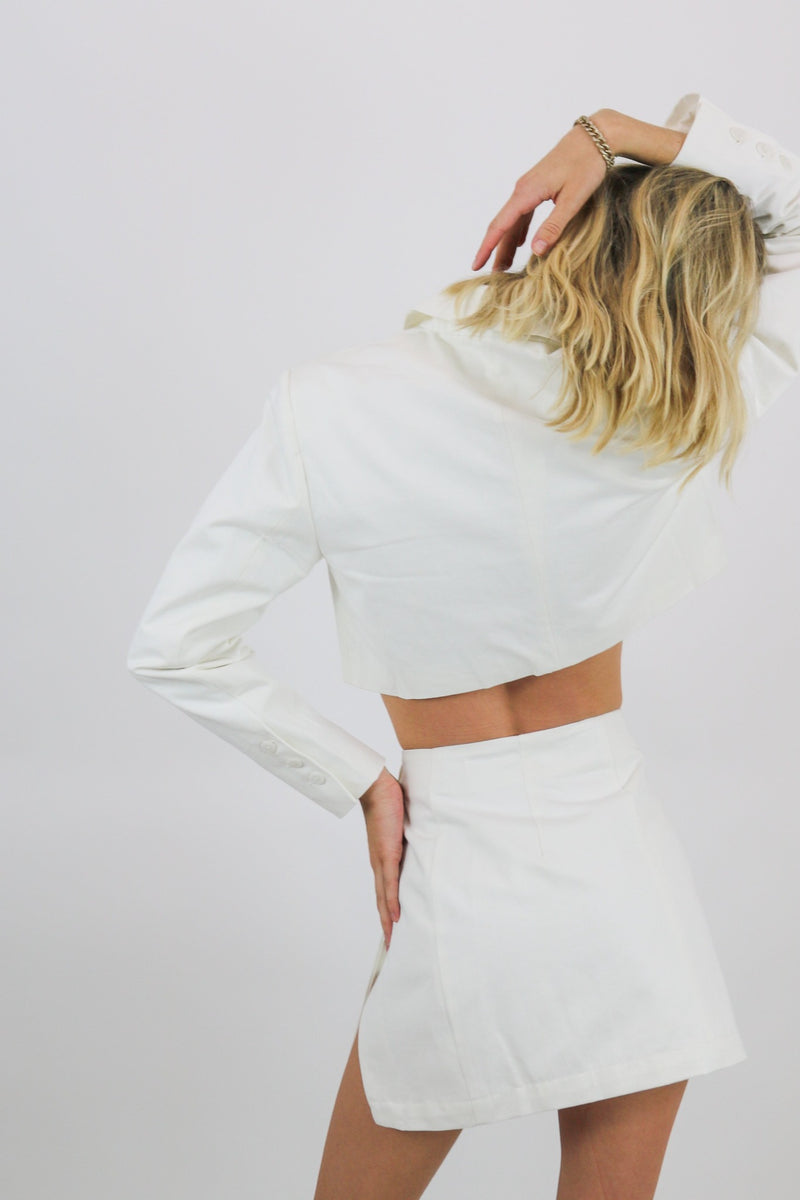 Toni Mini Skirt | White