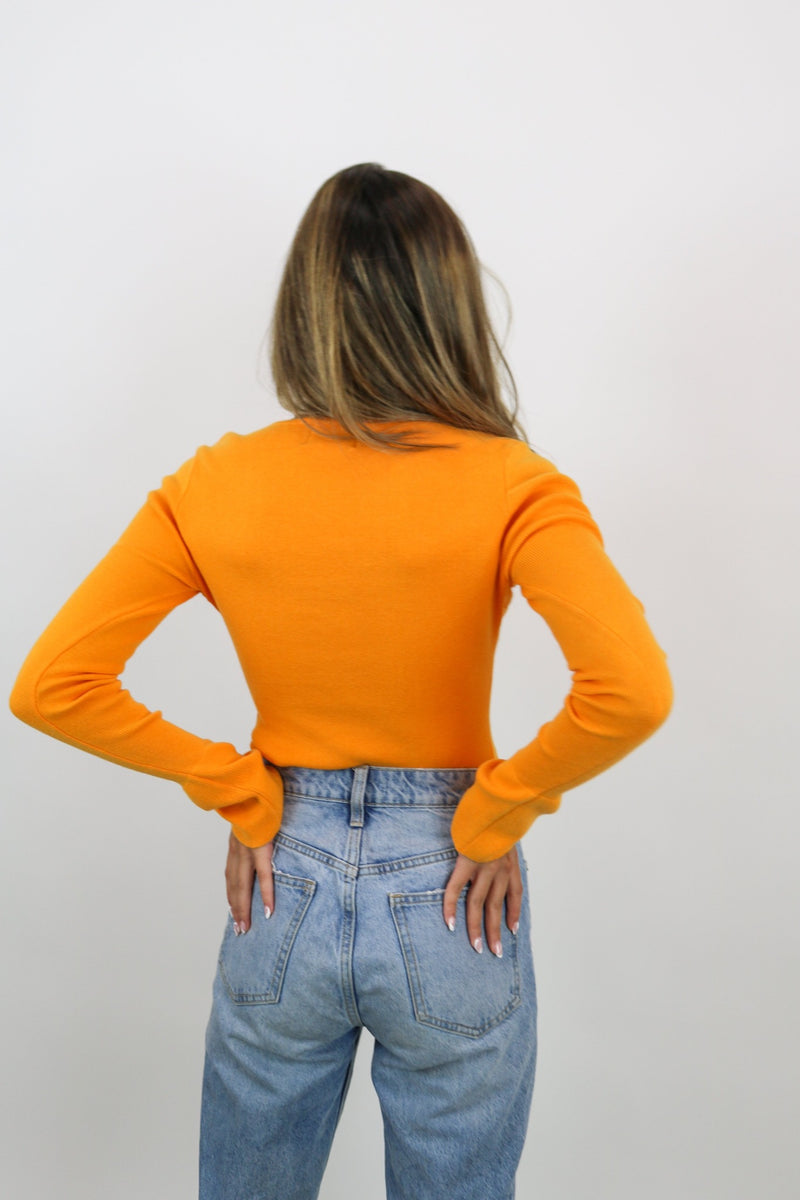 Camari Knit Top | Orange