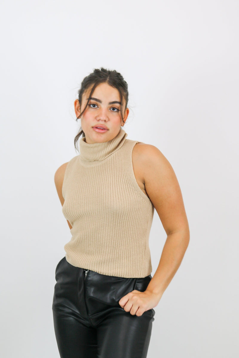 Wes Knit Top | Beige