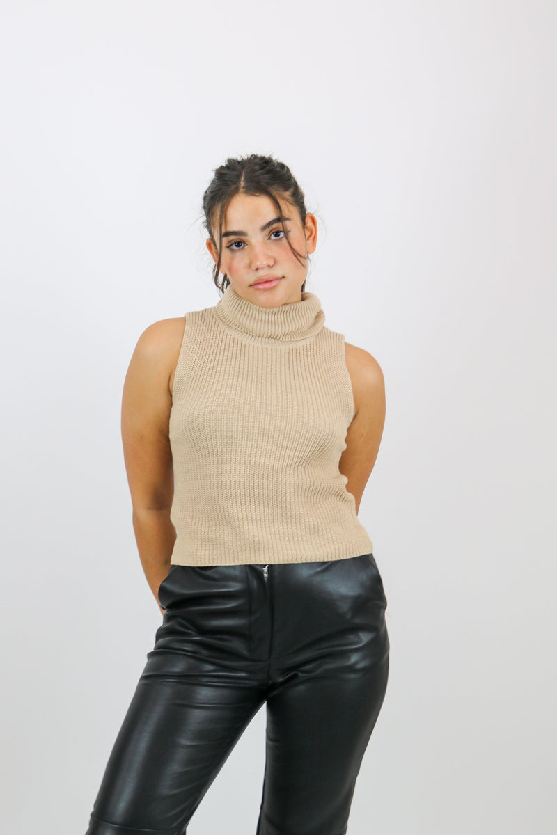 Wes Knit Top | Beige