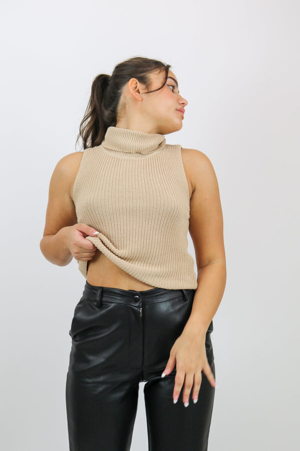 Wes Knit Top | Beige