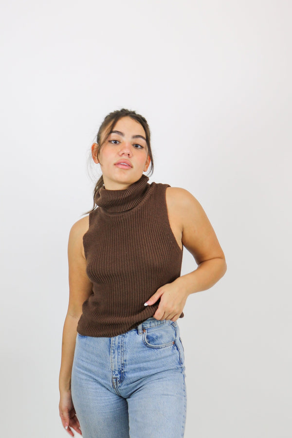 Wes Knit Top | Brown