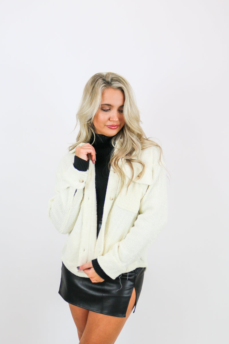 Cloud Nine Knit Jacket | Cream