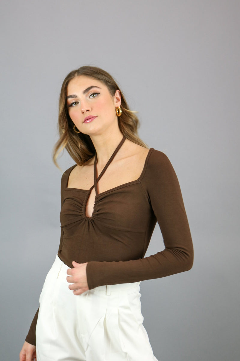 Out West Halter Top | Brown