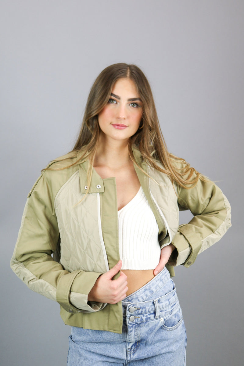 Everything I Want Quilted Jacket | Olive