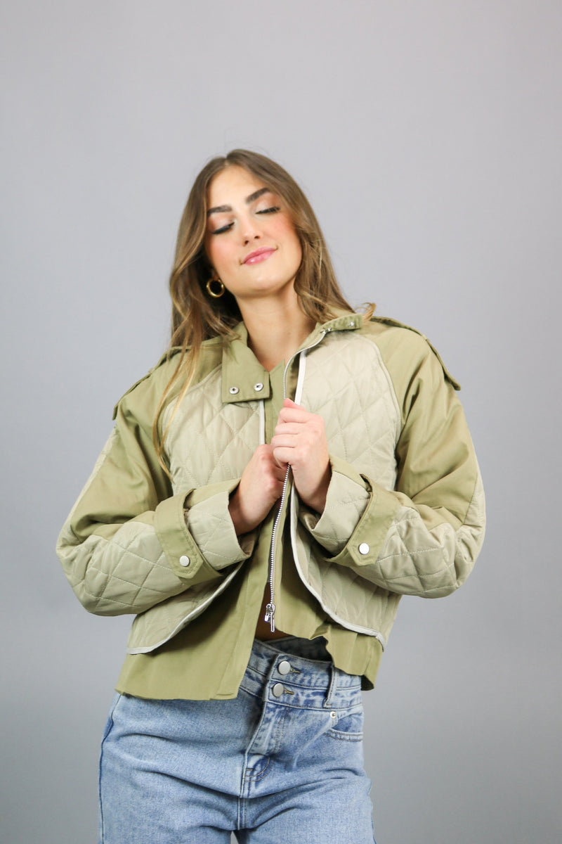 Everything I Want Quilted Jacket | Olive