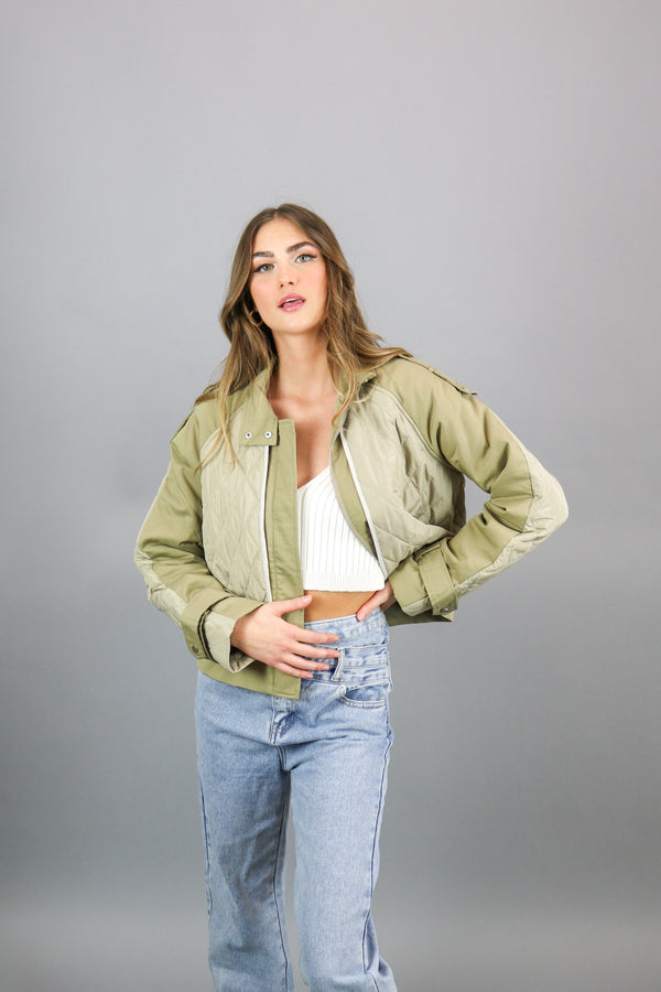 Everything I Want Quilted Jacket | Olive