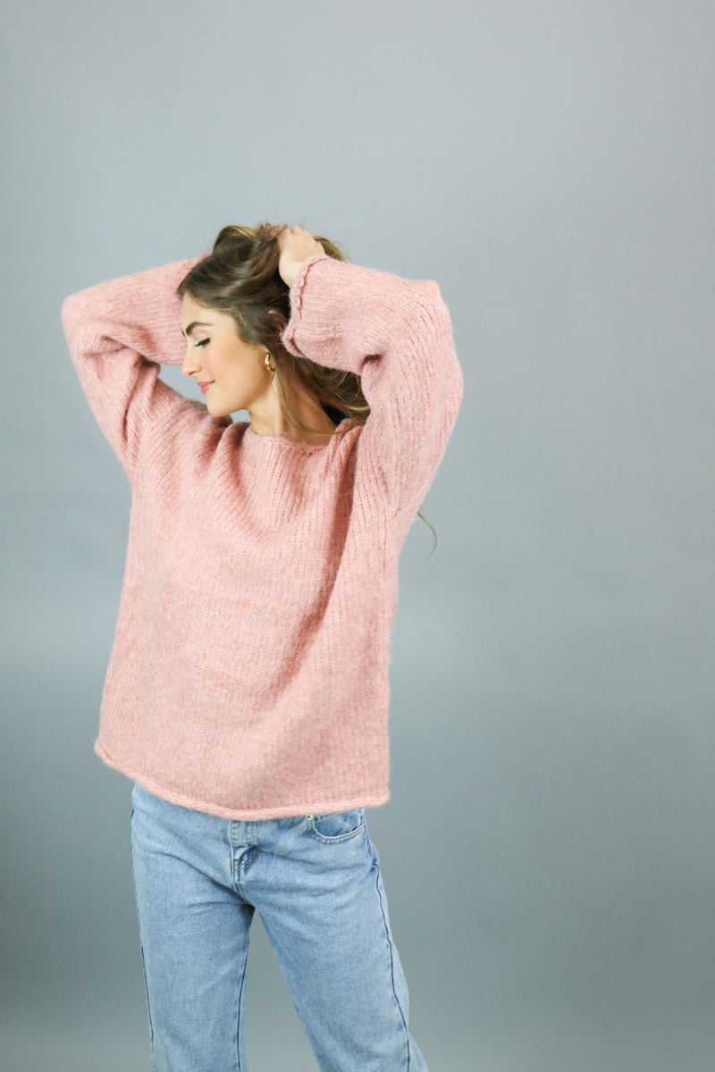 Amelia Knitted Sweater | Pink