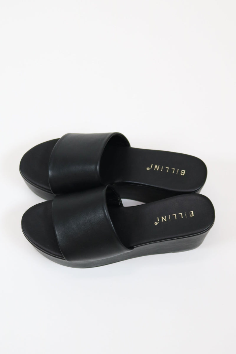 Fliss Platform Sandal | Black | Billini