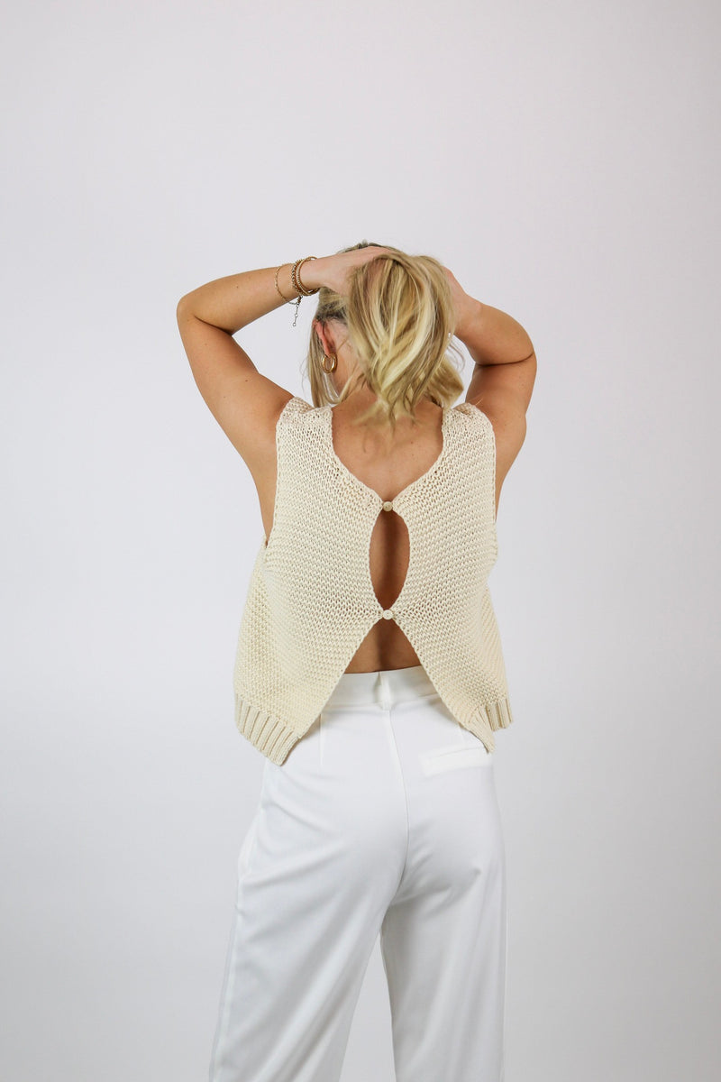 Yulia Knit Top | Cream