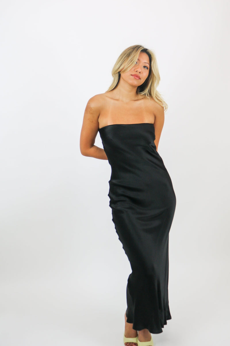 Angel Strapless Dress | Black