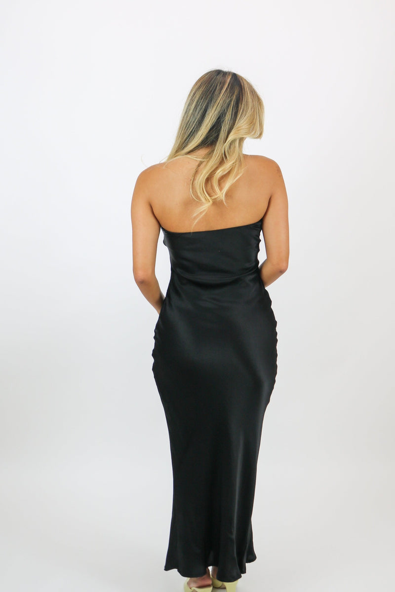 Angel Strapless Dress | Black