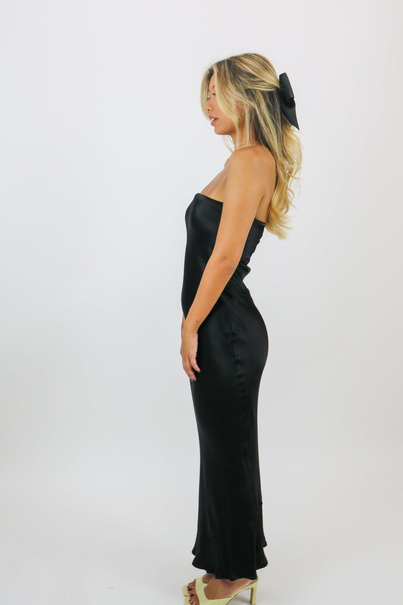 Angel Strapless Dress | Black