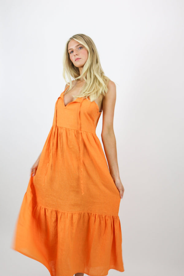 Chloe Maxi Dress | Orange