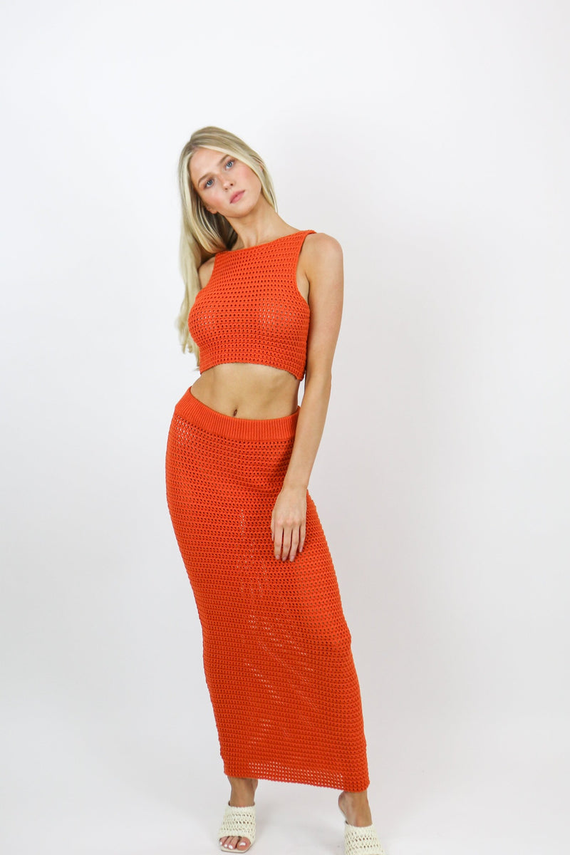 Hailee Crochet Set | Carrot