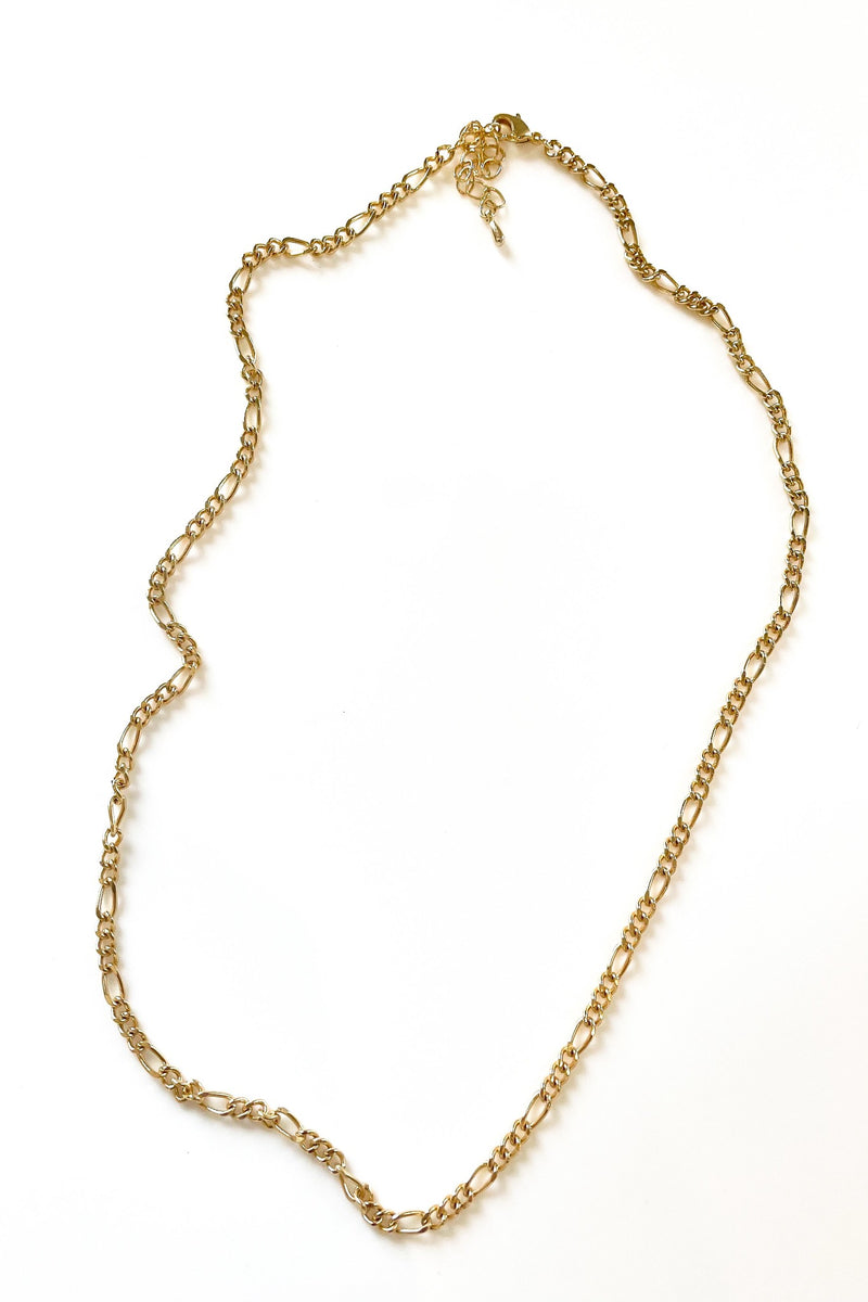 Figaro Chain Necklace | Gold