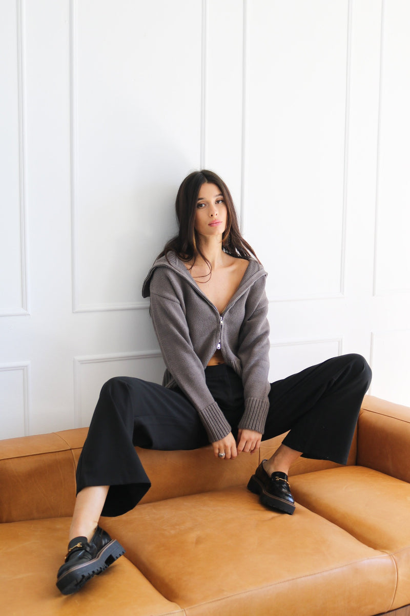 The Edie Sweater | Charcoal