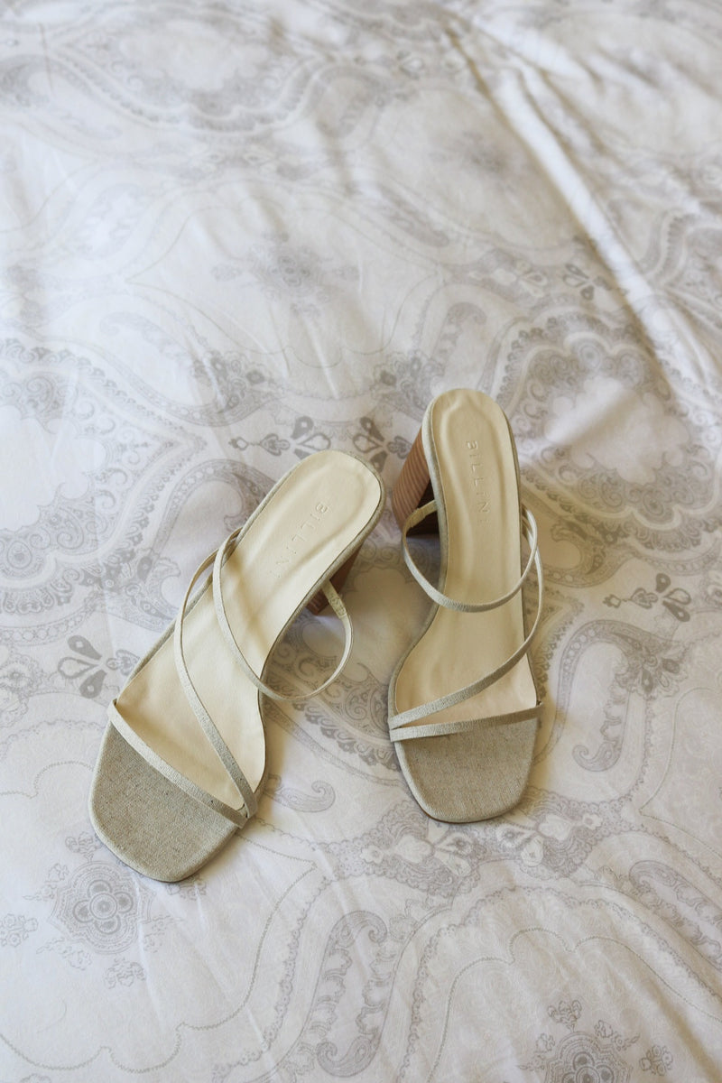 Yazmin Heel | Sand Linen | Billini