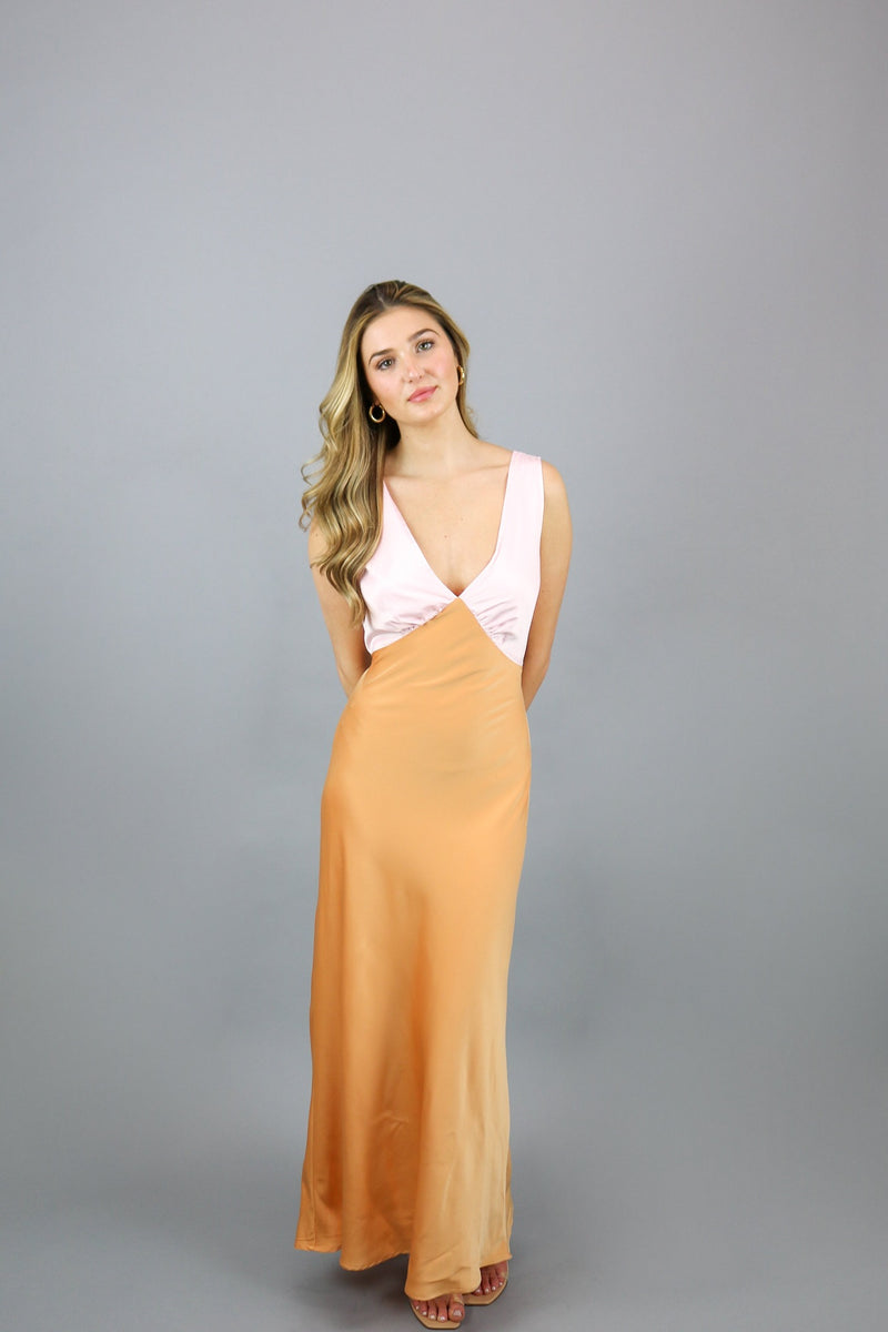 Loren Maxi Dress | Orange Splice | Peppermayo
