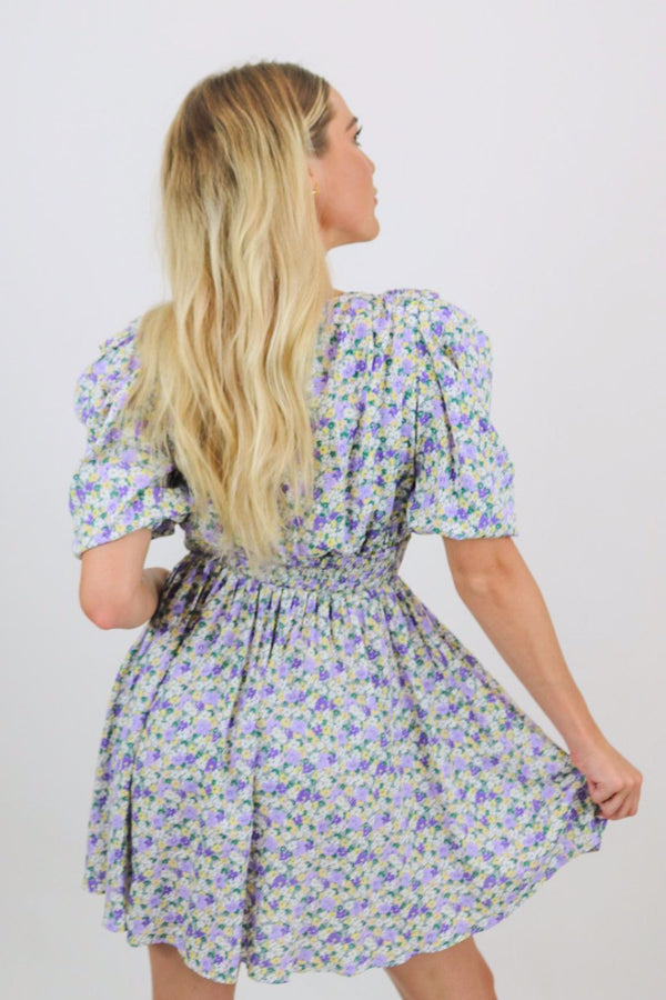 Bloom Floral Dress | Lavender Cambo