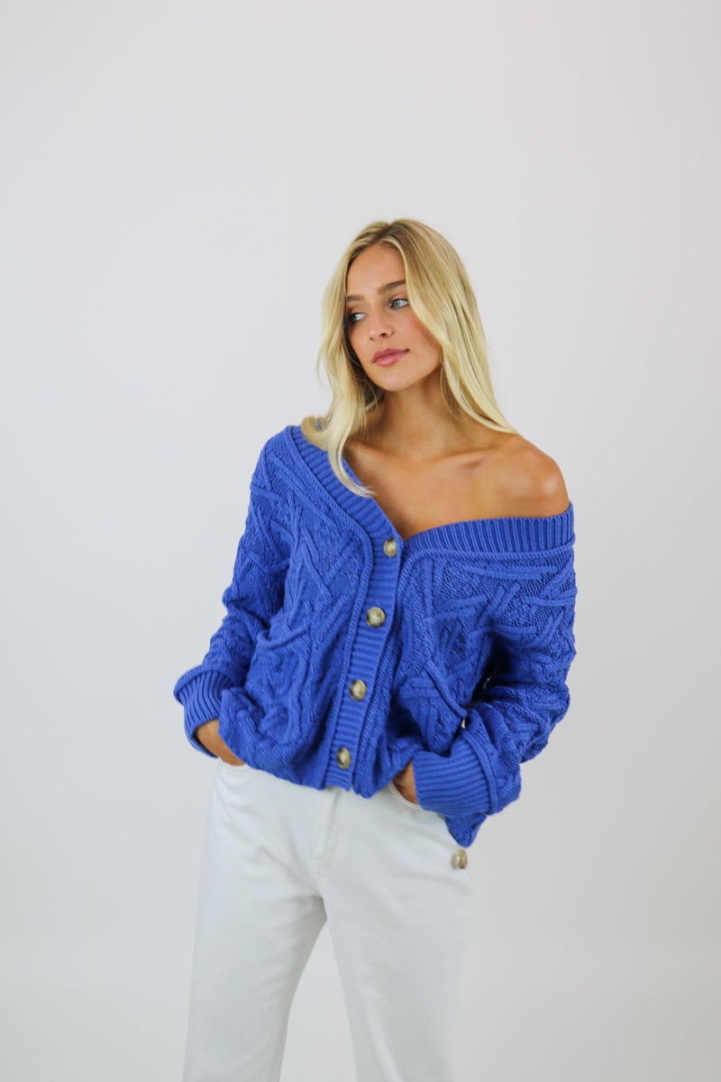 Remy Cardigan | Cobalt