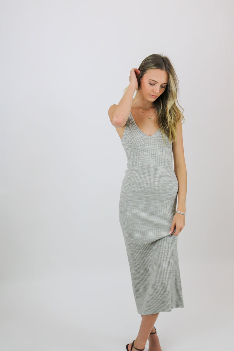 Sunday Midi Dress | Heather Grey