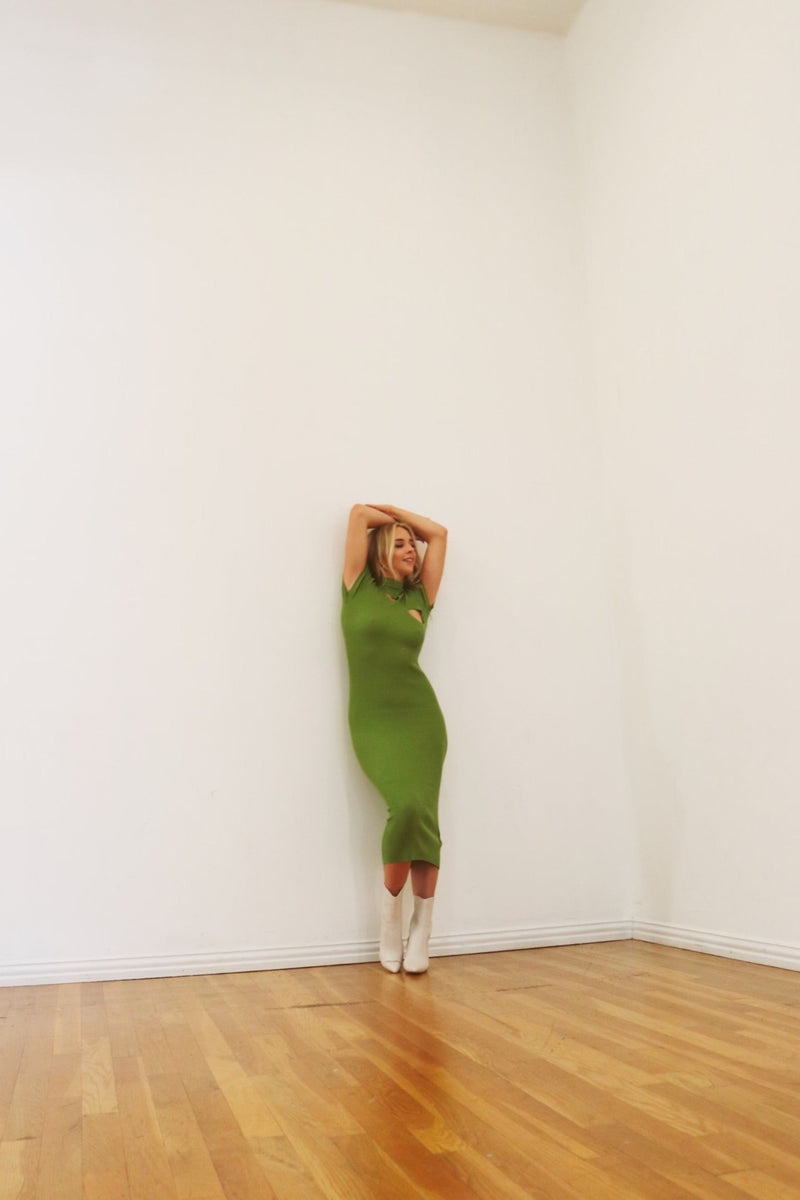 Addison Dress | Golden Lime | Motel