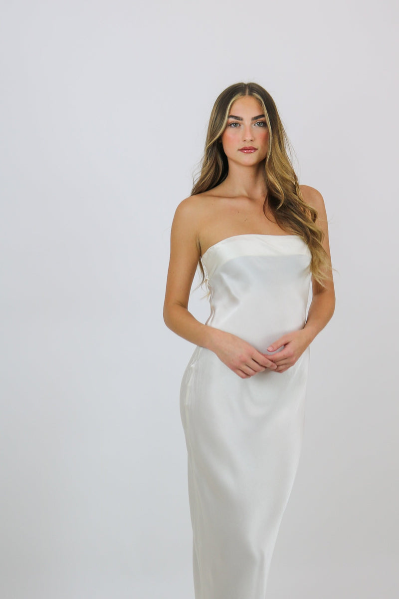 Angel Strapless Dress | Champagne