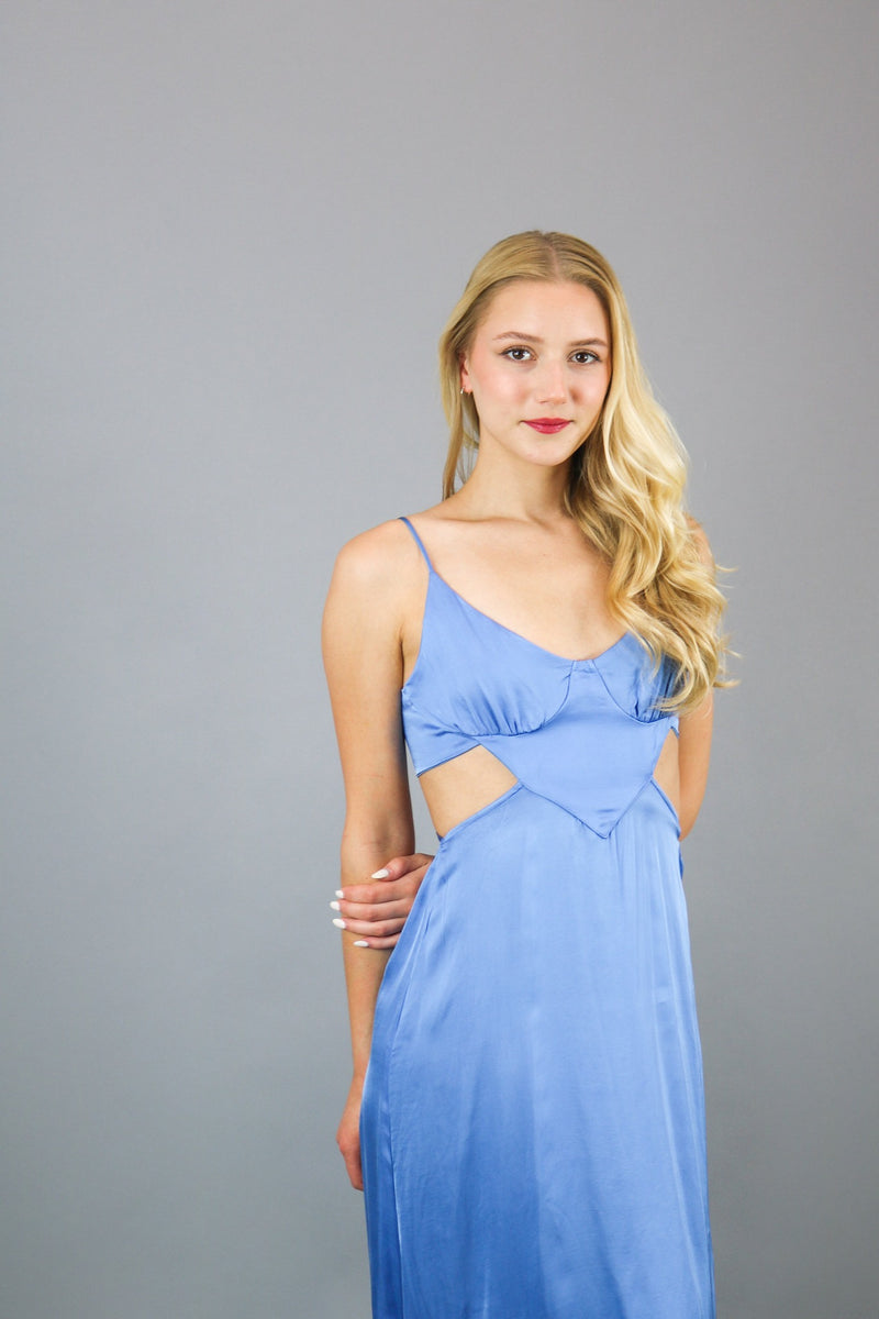 Natasha Cutout Dress | Blue