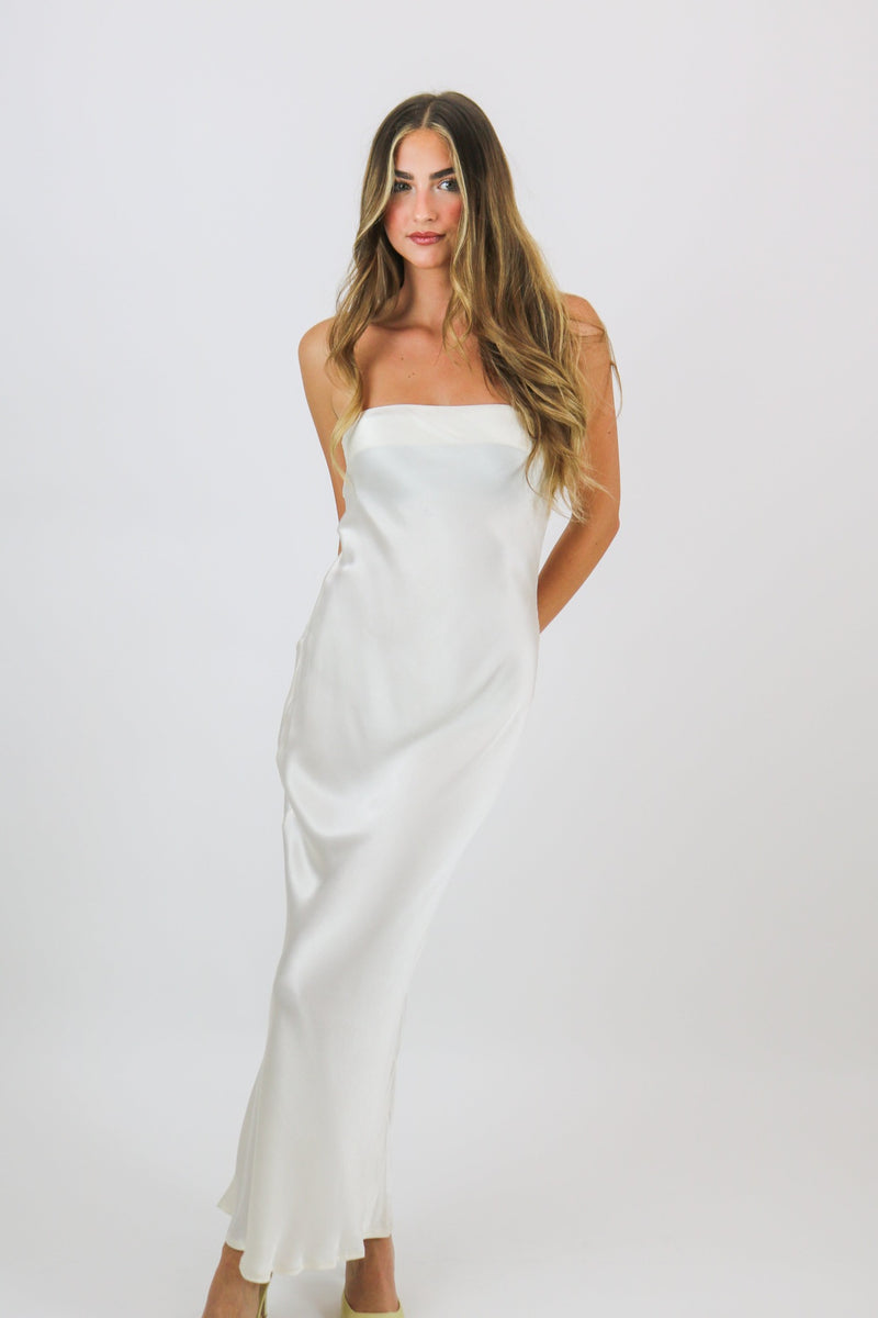 Angel Strapless Dress | Champagne