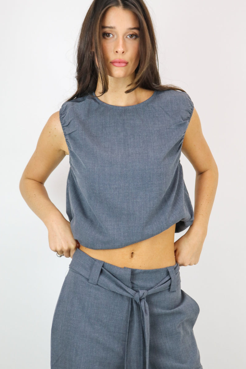 Kay Top | Charcoal Grey