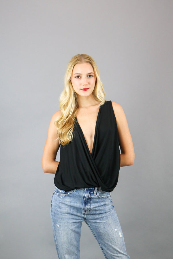 Kai Drape Top | Black