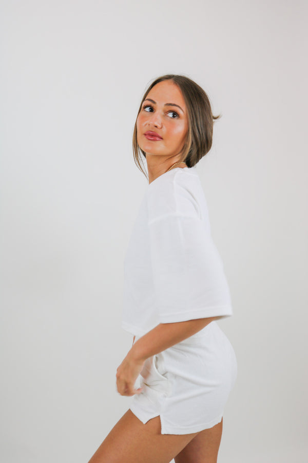 Alexa Crop Top | White