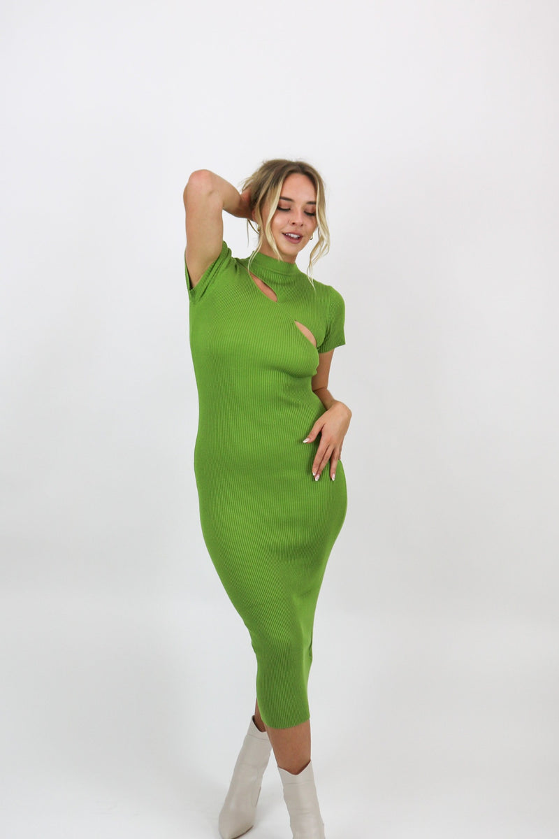 Addison Dress | Golden Lime | Motel