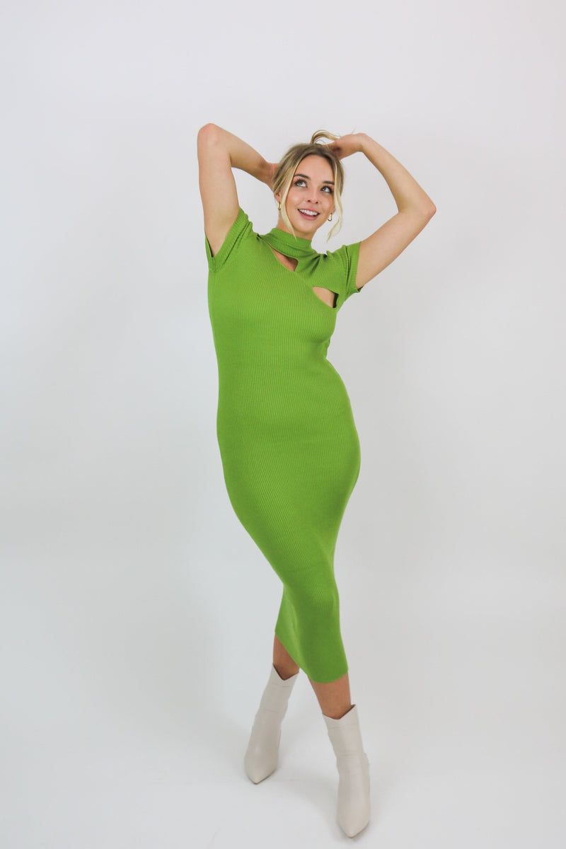 Addison Dress | Golden Lime | Motel