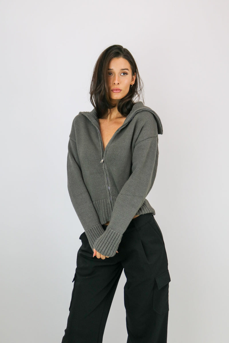 The Edie Sweater | Charcoal