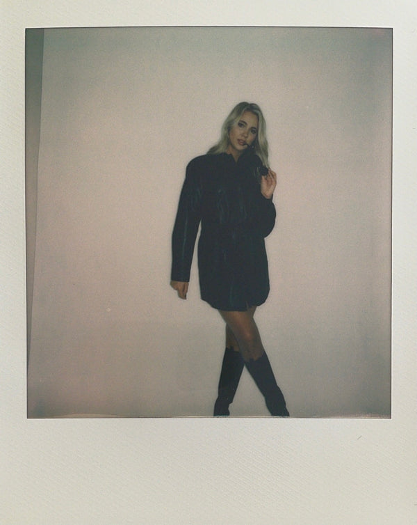 Mika Faux Leather Dress | Black
